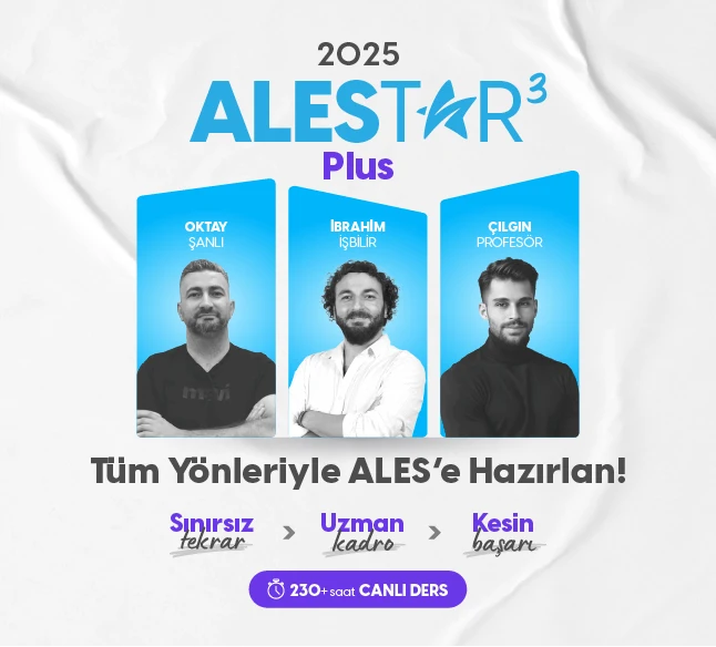ALES Plus Konu Anlatım ve Soru Çözüm Eğitim Paketi