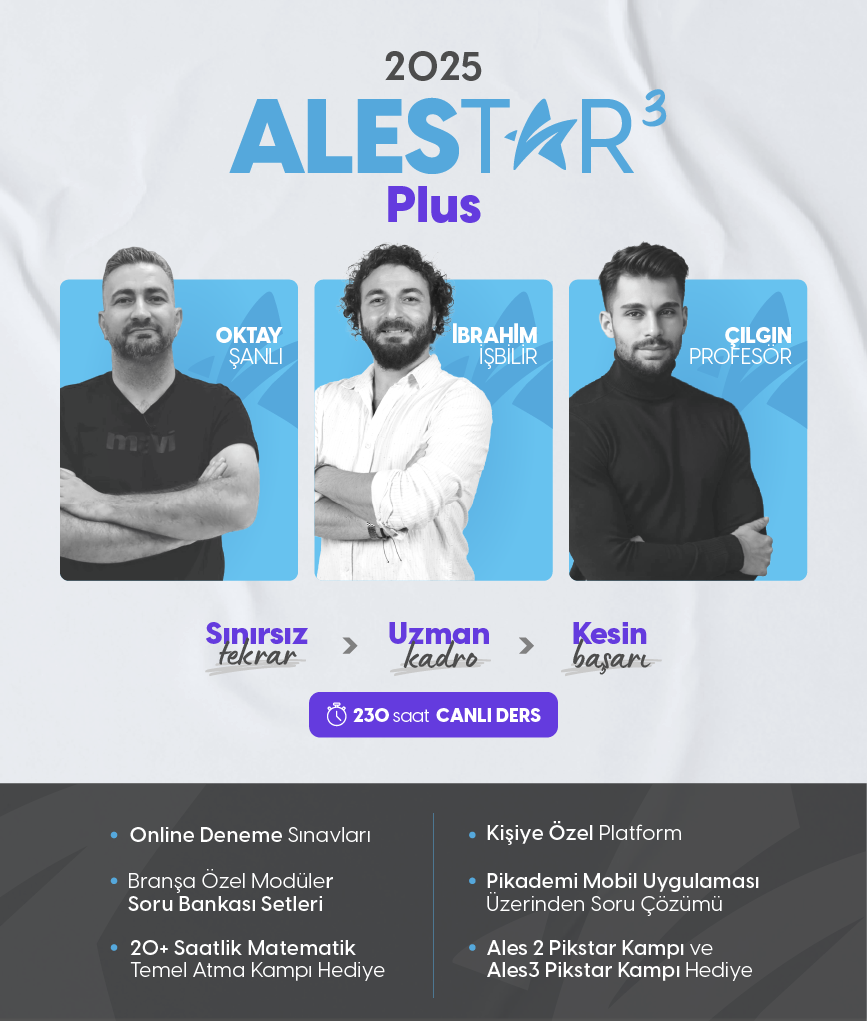 ALES Plus Konu Anlatım ve Soru Çözüm