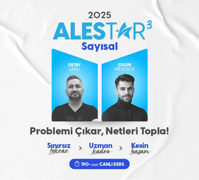 ALES Sayısal Konu Anlatımı ve Soru Çözüm