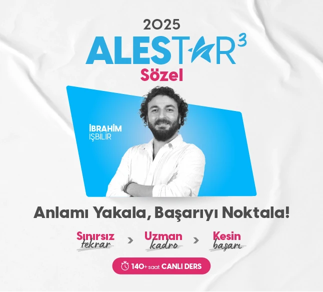ALES Sözel Konu Anlatımı ve Soru Çözüm