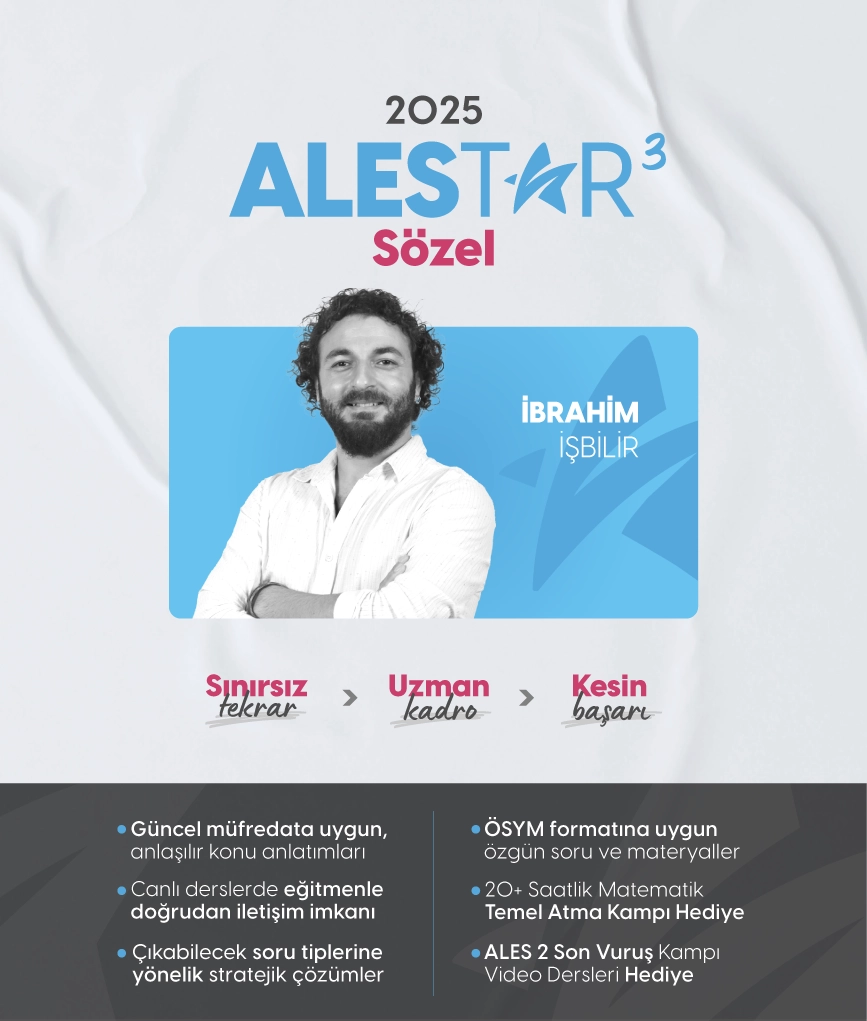 2025 ALES Sözel Online Eğitim Paketi