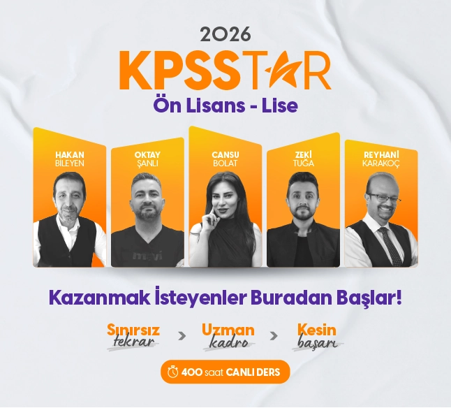 KPSS / GYGK Ön Lisans - Lise Genel Yetenek Genel Kültür