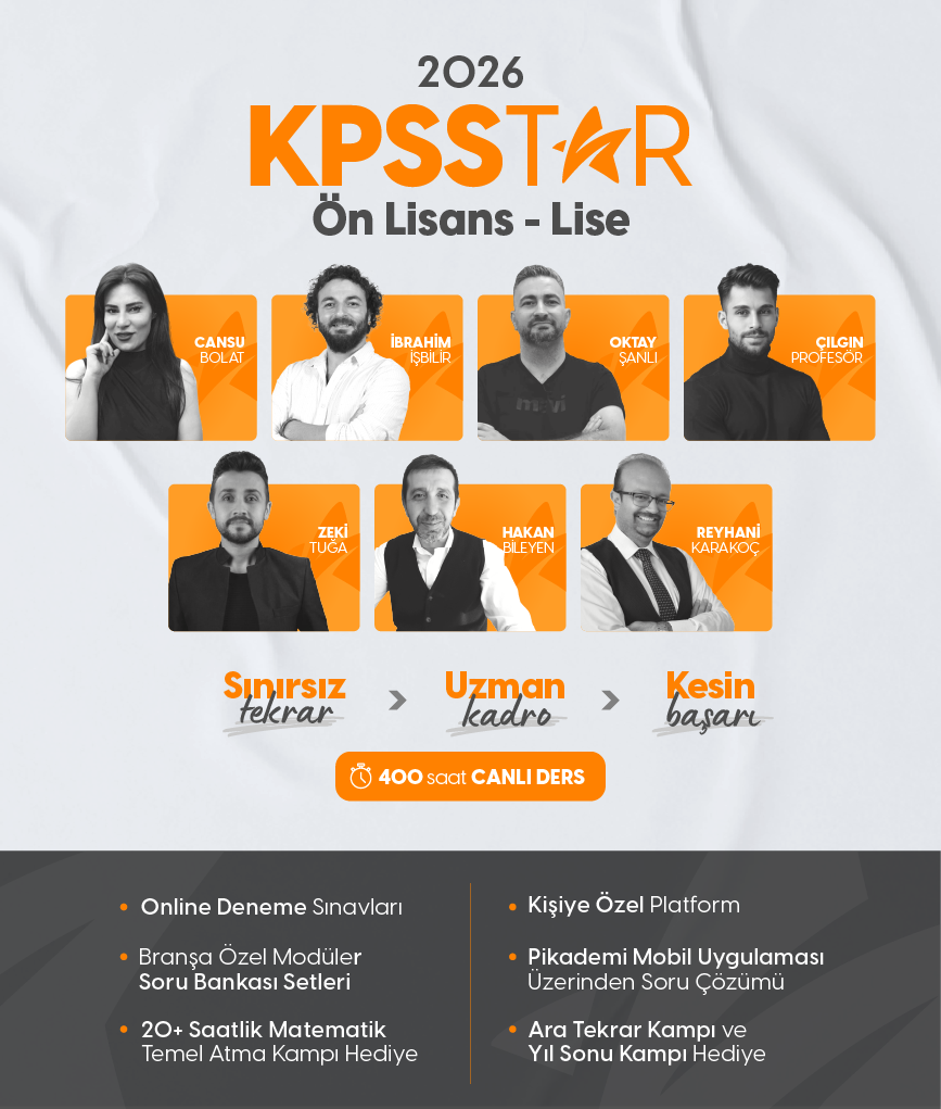 KPSS / Genel Yetenek Genel Kültür Ön Lisans - Lise