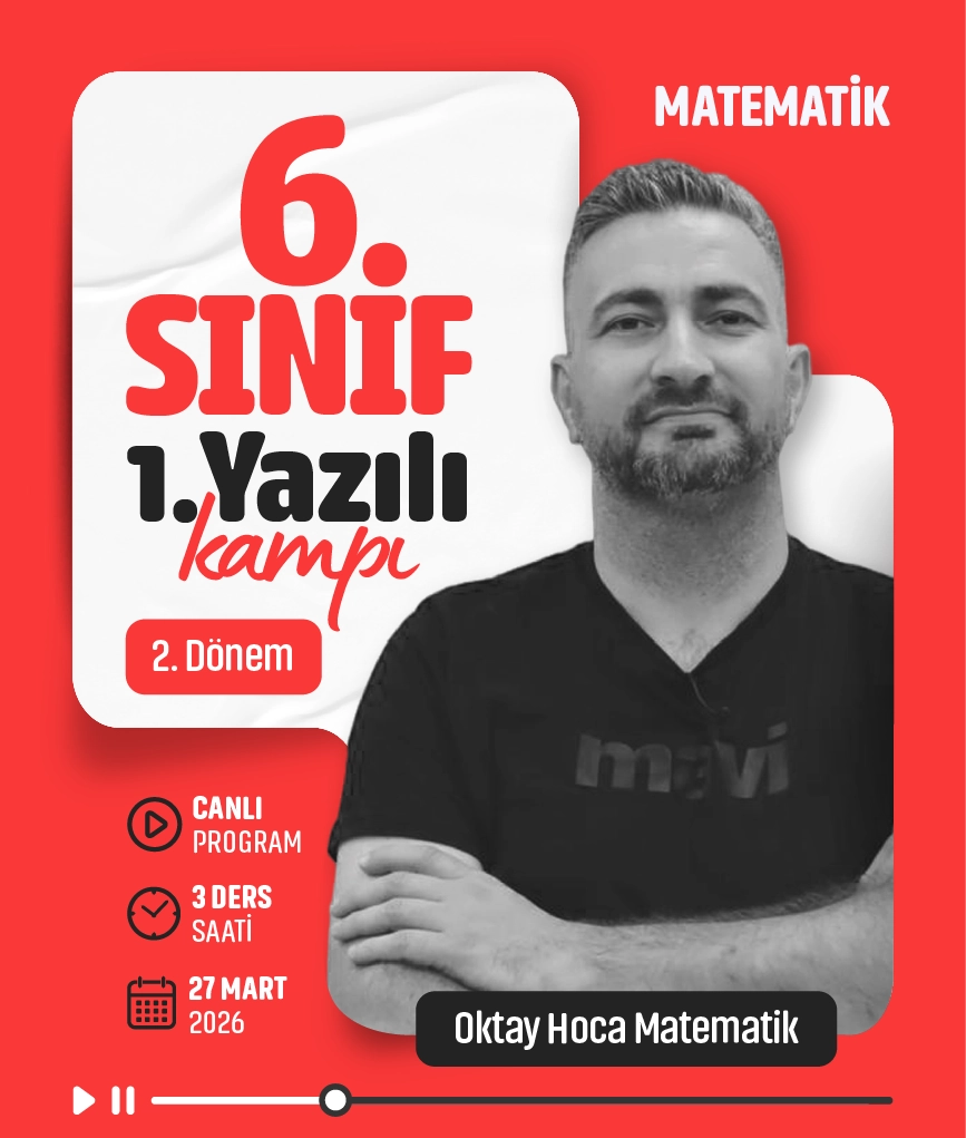 6. Sınıf 2. Dönem 1. Yazılı Matematik Kampı
