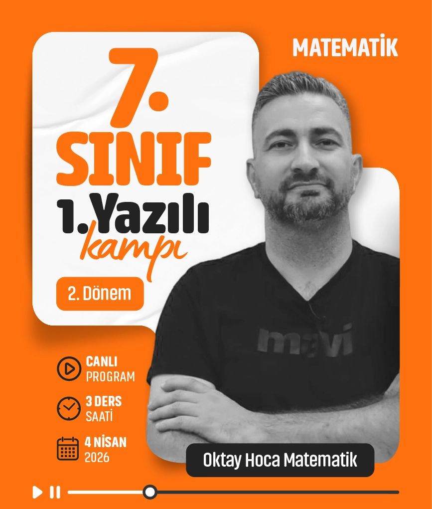 7. Sınıf 2. Dönem 1. Yazılı Matematik Kampı