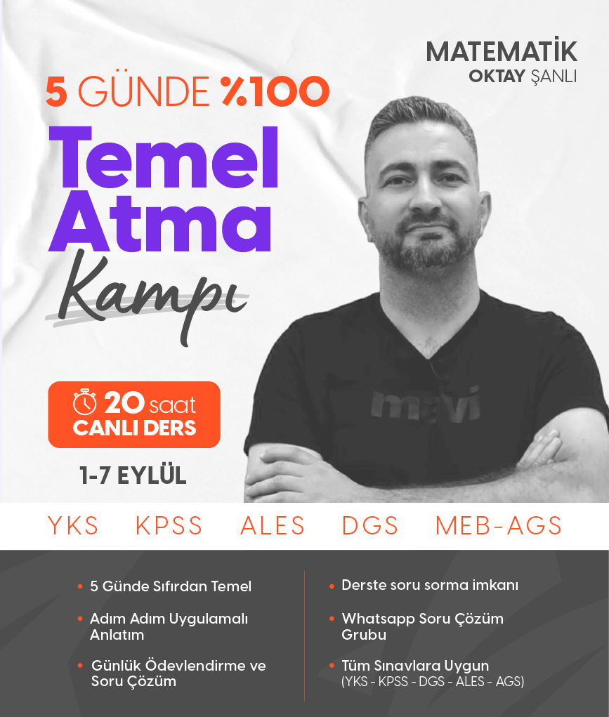 5 Günde %100 Matematik Temel Atma Kampı