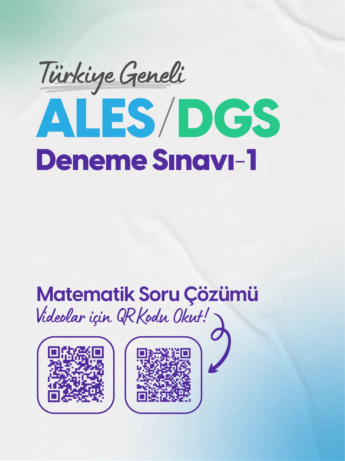 Türkiye Geneli ALES/DGS Deneme Sınavı - 1